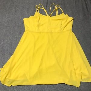 Forever 21 plus size strappy yellow sundress